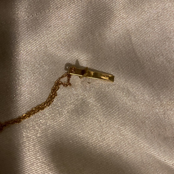 Swedged cross necklace 14k gold - Picture 11 of 12